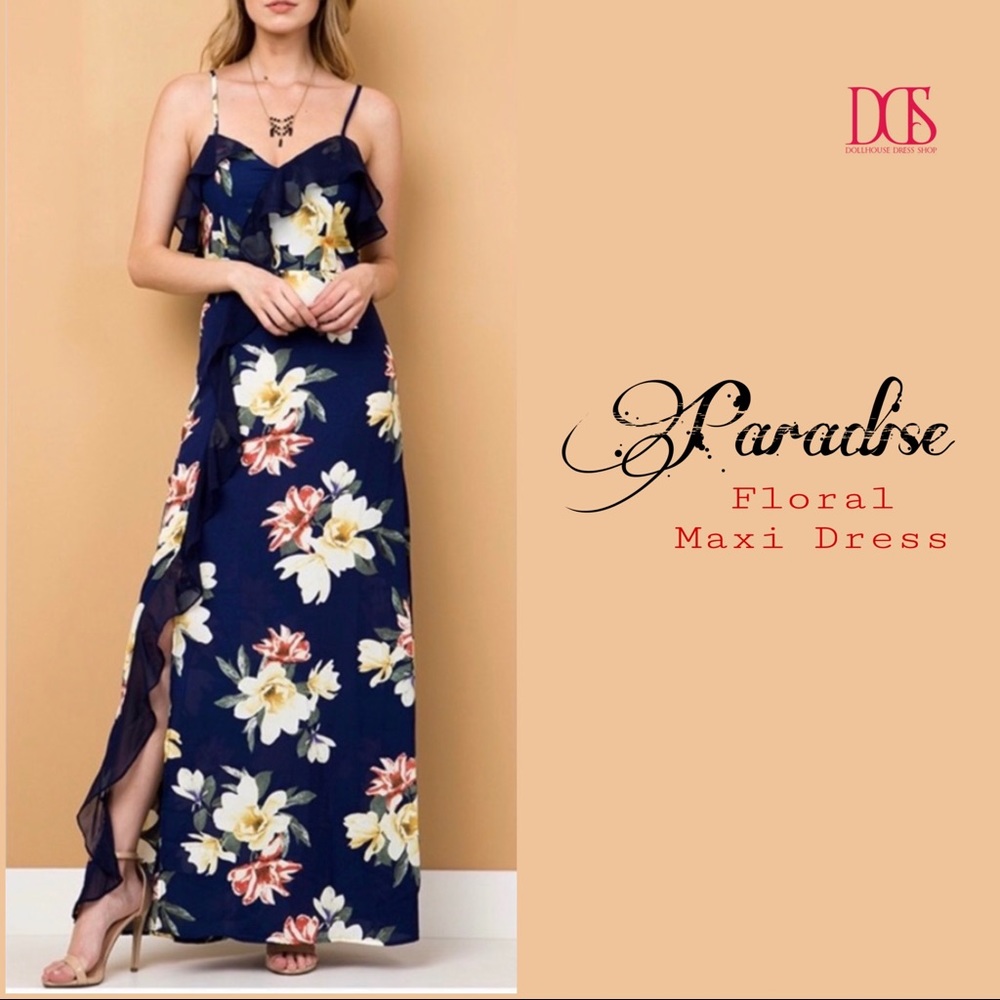 5 ⭐️ Paradise - Floral Maxi Dress